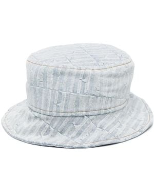 Amiri Repeat Denim Jacquard Bucket Hat - Grey