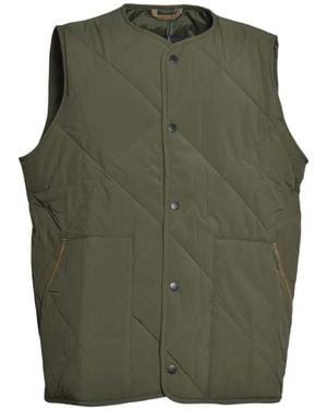 Barbour Quilted Buttoned Gilet - Green