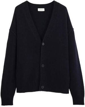 Diana Studio V-Neck Knitted Cardigan - Black