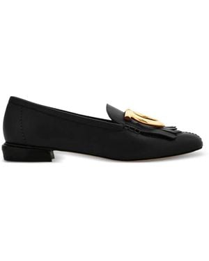 Ferragamo Mocassins Silvy À Franges - Black