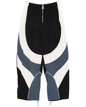 Patrizia Pepe Colourblock zip-up track pants - Azul