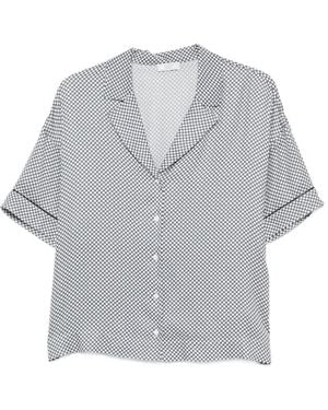 Peserico Notch-Lapel Shirt - Grey