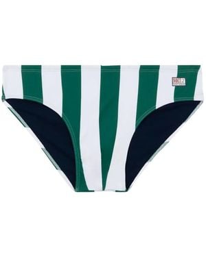 MC2 Saint Barth Cayo Striped Swim Briefs - Green
