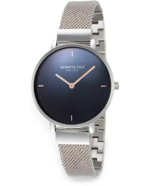 Kenneth Cole Round-Face 34Mm Watch - Blue