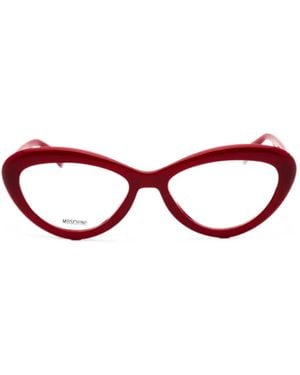 Moschino Cat-Eye-Frame Glasses - Red