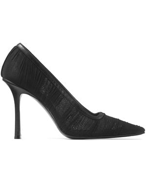 Jimmy Choo 100Mm Lotta Court Shoes - Black