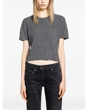 THE GARMENT Como Cable-Knit Top - Grey
