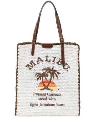 Anya Hindmarch Malibu Tote Bag - White