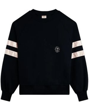 Repetto Satin-Ribbon-Detail Sweatshirt - Black