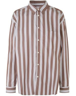 Samsøe & Samsøe Striped Cotton Shirt - Pink