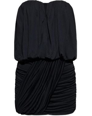 Isabel Marant Strapless Pleated Dress - Black