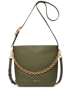 MICHAEL Michael Kors Nolita Sm Bucket Messenger Bag With Chain - Green