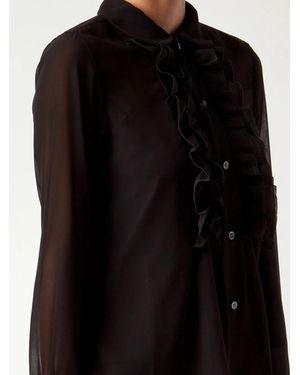 Comme des Garçons Camisa De Algodón - Negro