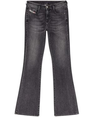 DIESEL Jean Évasé À Taille Basse - Gris