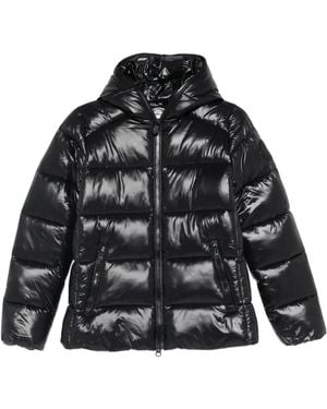 Save The Duck Wattierte Kapuzenjacke - Schwarz