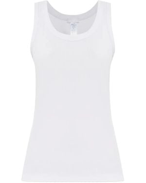 Hanro Geripptes Trägershirt - Weiß