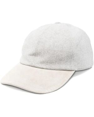 Eleventy Panelled Baseball Hat - White