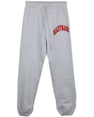READYMADE Logo-Print Track Pants - Gray