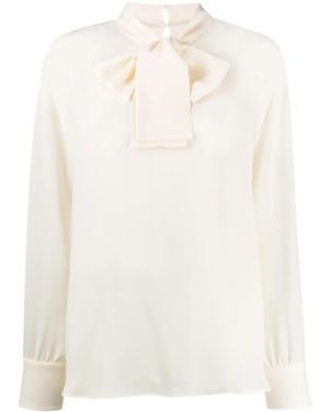 Valentino Garavani Blusa Con Fiocco - Bianco