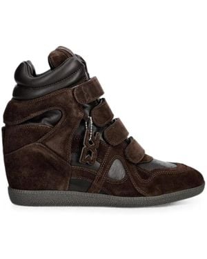 Nokwol Zapatillas Eden Con Cuña Y Cierre Autoadherente - Marrón