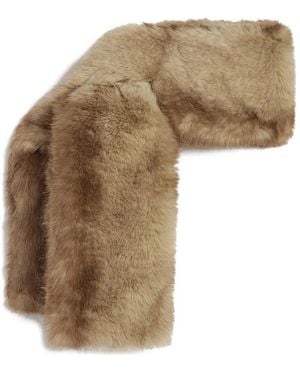 Apparis Kai Faux-Fur Scarf - Natural