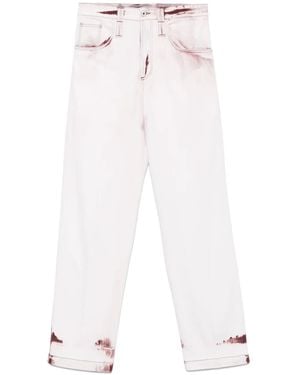 FEDERICO CINA Bleached-Effect Trousers - White