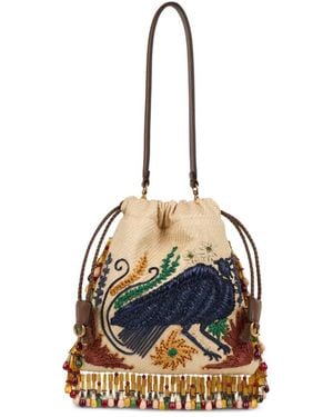 Etro X Tabby Booth Kalispera Borsa A Secchiello Piccola - Blu
