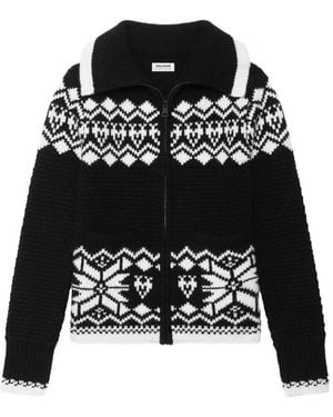 Zadig & Voltaire Gildas Jacket Knitted With Zip-Up Stand Collar - Black