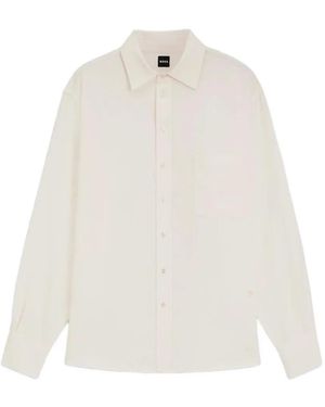 BOSS Patch-Pocket Shirt - White