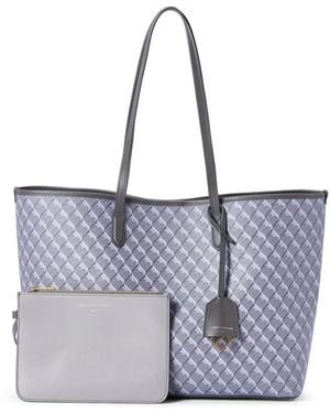 Tammy & Benjamin Shopper Mit Monogrammmuster - Blau
