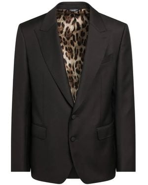 Dolce & Gabbana Single-Breasted Sicilia Light Jacket - Black