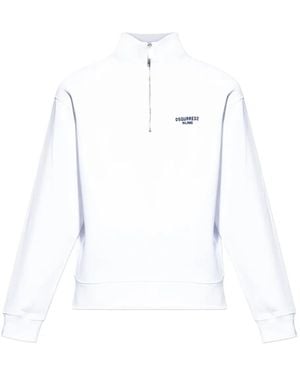 DSquared² ジップアップ スウェットシャツ - ホワイト
