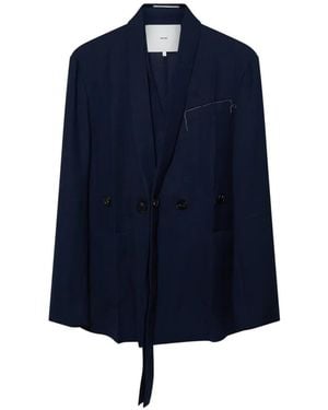 Setchu Chaqueta Con Doble Botonadura - Azul