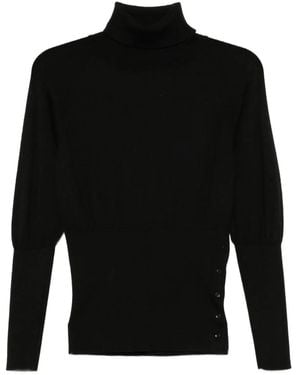 Simone Rocha Fitted High-Neck Top - Black