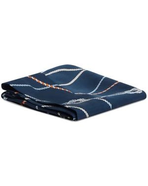 Tommy Hilfiger Rope-Print Scarf - Blue