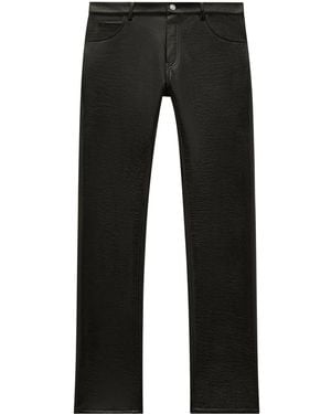 Courreges Pantalones Reedition Rectos - Negro
