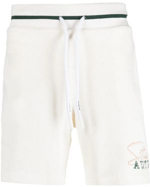 Autry Logo-Embroidered Track Shorts - White