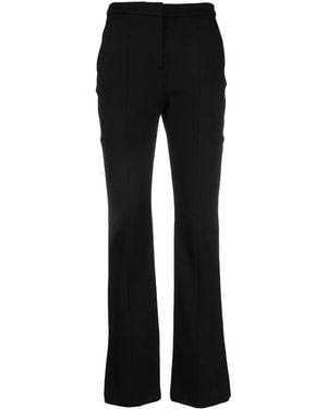 KARL LAGERFELD Straight-Leg Trousers - Black