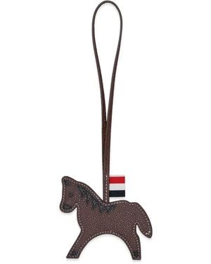 Thom Browne Lunar New Year Pebble Grain Horse Charm - Brown