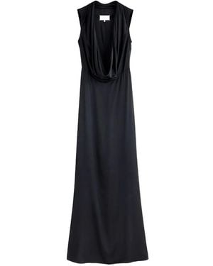 Maison Margiela Cowl-Neck Maxi Dress - Black