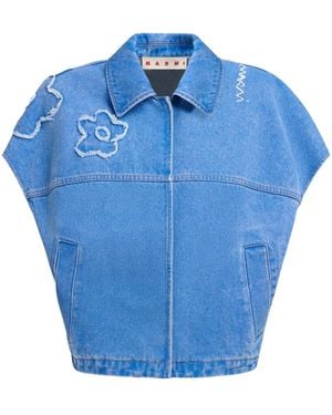Marni ショートスリーブ ジャケット - ブルー