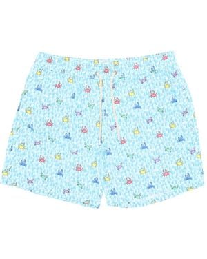 MC2 Saint Barth Lighting Crab-Print Swim Shorts - Blue