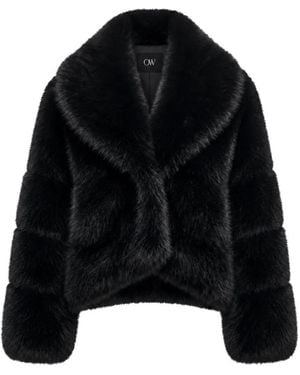 OW Collection Chaqueta Milan De Pelo Artificial - Negro