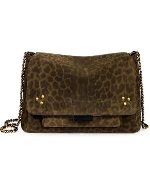 Jérôme Dreyfuss M Lulu Leopard-Print Shoulder Bag - Brown