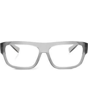 Dolce & Gabbana Gafas Con Placa Del Logo - Blanco