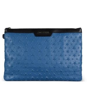 Jimmy Choo Inlaid Stars Derek Clutch Bag - Blue