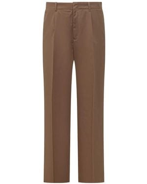 Our Legacy Pleated Borrowed Chino Trousers - Brown