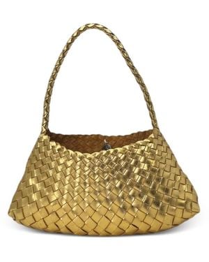Donna Karan Bolso De Hombro Rosanna Mini Tejido - Metálico
