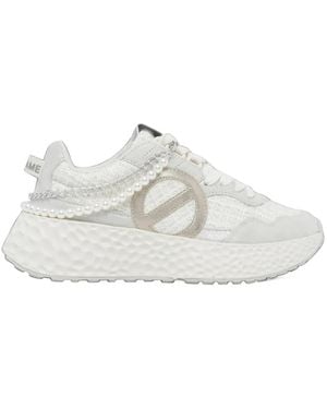 No Name Carter Pearl-Embellished Sneakers - White