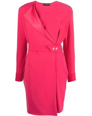 Emporio Armani テクニカル ミニドレス - ピンク